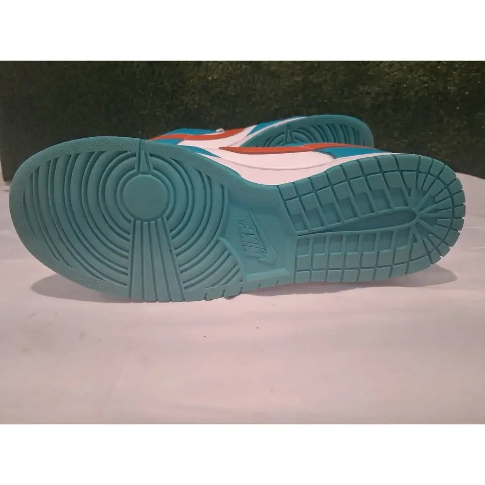 Nike Dunk Low Miami Dolphins White Dusty Cactus DV0833-102 Men's Size 13 Used